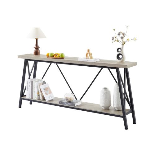 70.9 Inch Extra Long Sofa Table, Console Behind Sofa, Entryway Table with 2 Tier Storage Shelves for Hallways, Living Rooms,Foyers,Entryways 70.9 Inch Extra Long Sofa Table, Console Behind Sofa, Entryway Table with 2 Tier Storage Shelves for Hallways, Living Rooms,Foyers,Entryways
