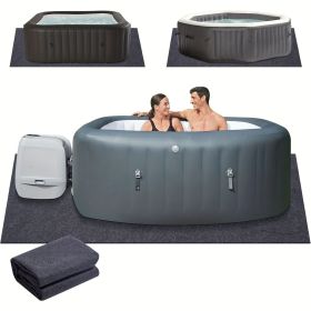 Gigantic 2M Square Inflatable Hot Tub Mat with Anti-Slip
