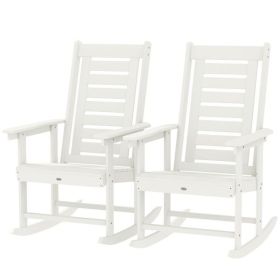 Outdoor Rocking Chairs (Color: as picture)