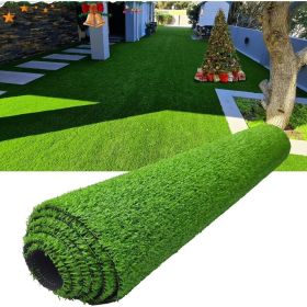 1PC- 3FTx33FT Artificial turf synthetic mat, outdoor garden lawn landscape pet turf, artificial grass carpet with drainage holes (size: 3FT x 33FT - 1.18 Inch Hight)