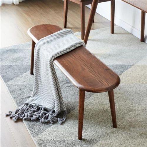 Natural Oak Living Room Bench